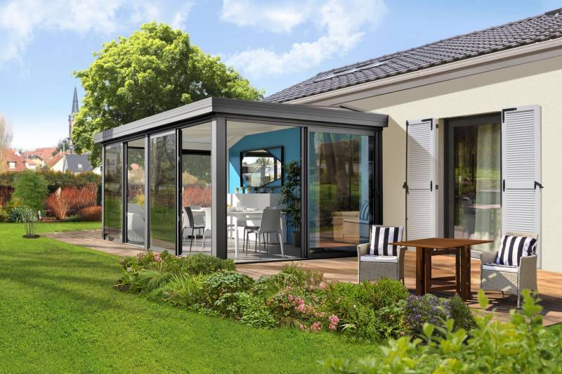 Faire le choix d'une véranda Equilibre bois alu près de Isneauville 76