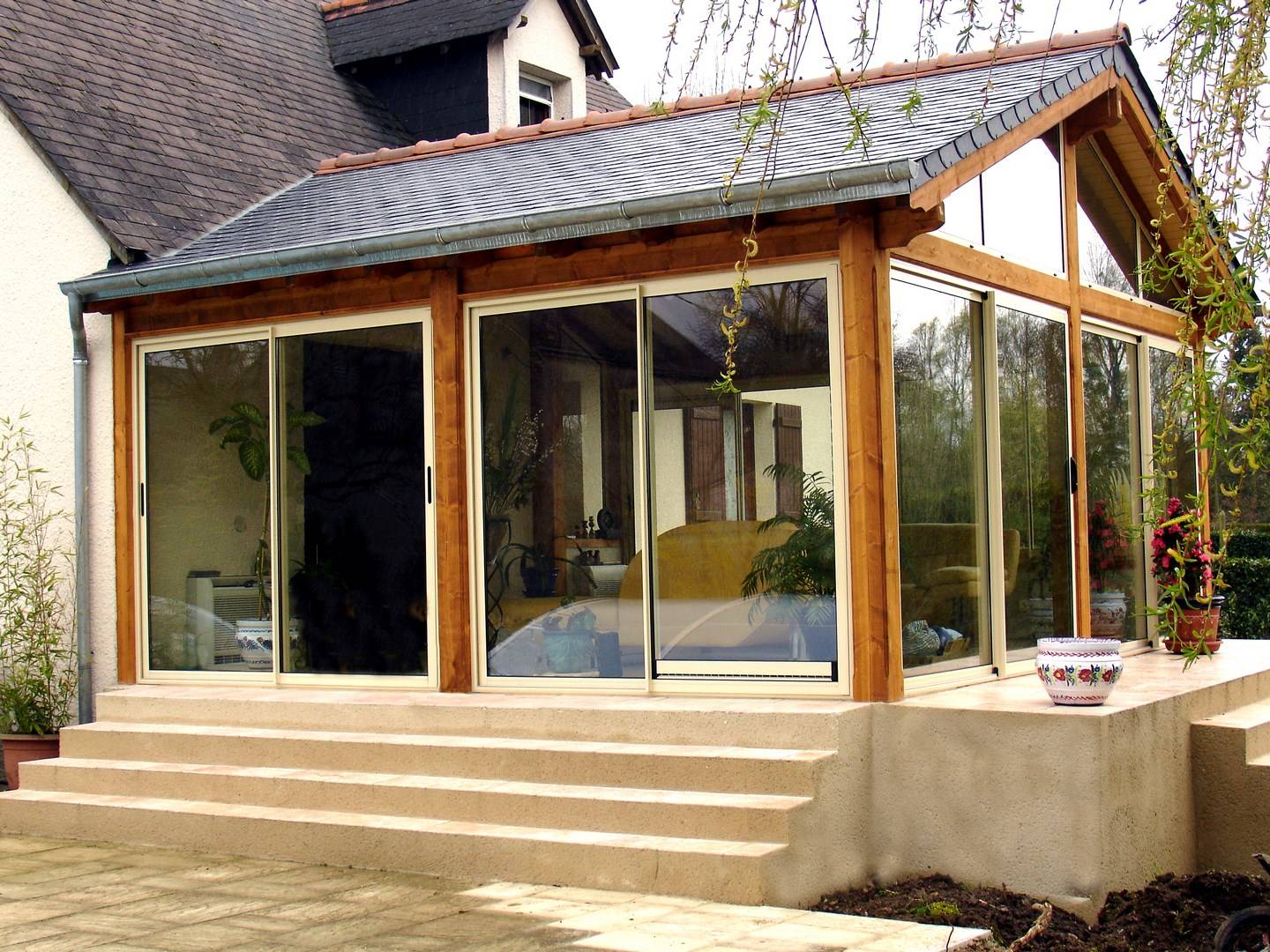 véranda intégrée à la maison près de Duclair 76480