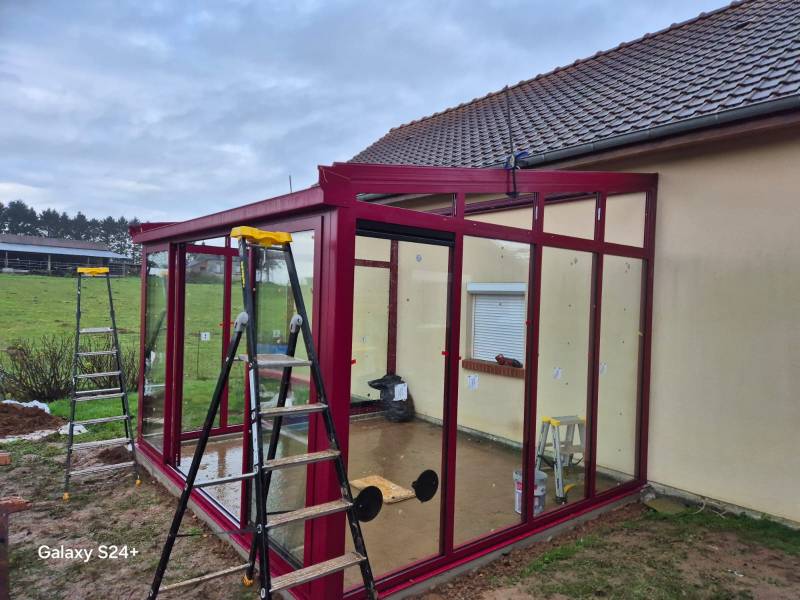 Extension de maison avec véranda en aluminium à Montville